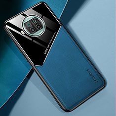 Funda Silicona Goma de Cuero Carcasa con Magnetico para Xiaomi Mi 10T Lite 5G Azul