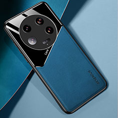 Funda Silicona Goma de Cuero Carcasa con Magnetico para Xiaomi Mi 13 Ultra 5G Azul