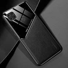Funda Silicona Goma de Cuero Carcasa con Magnetico para Xiaomi Redmi 10A 4G Negro
