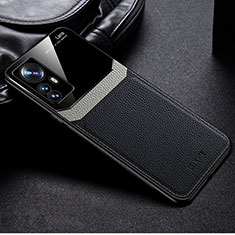 Funda Silicona Goma de Cuero Carcasa con Magnetico S01 para Xiaomi Mi 12X 5G Negro
