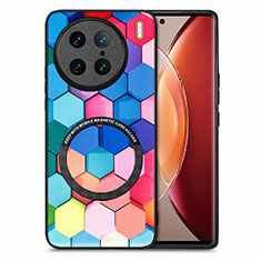 Funda Silicona Goma de Cuero Carcasa con Magnetico S01D para Vivo X90 Pro 5G Vistoso