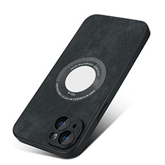 Funda Silicona Goma de Cuero Carcasa con Magnetico S07D para Apple iPhone 13 Negro