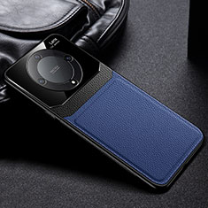 Funda Silicona Goma de Cuero Carcasa FL1 para Huawei Honor Magic5 Lite 5G Azul