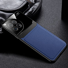 Funda Silicona Goma de Cuero Carcasa FL1 para OnePlus 12R 5G Azul