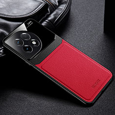 Funda Silicona Goma de Cuero Carcasa FL1 para OnePlus Ace 2 Pro 5G Rojo