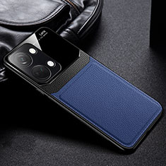 Funda Silicona Goma de Cuero Carcasa FL1 para OnePlus Ace 2V 5G Azul