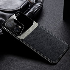 Funda Silicona Goma de Cuero Carcasa FL1 para Oppo Find X5 Pro 5G Negro