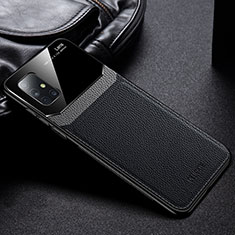 Funda Silicona Goma de Cuero Carcasa FL1 para Samsung Galaxy A51 5G Negro