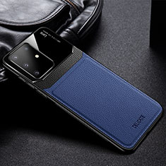 Funda Silicona Goma de Cuero Carcasa FL1 para Samsung Galaxy A91 Azul