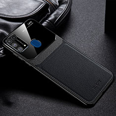 Funda Silicona Goma de Cuero Carcasa FL1 para Samsung Galaxy M21s Negro