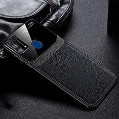 Funda Silicona Goma de Cuero Carcasa FL1 para Samsung Galaxy M31 Negro