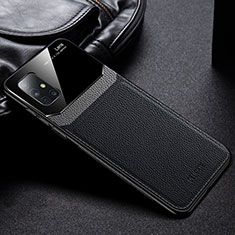 Funda Silicona Goma de Cuero Carcasa FL1 para Samsung Galaxy M40S Negro