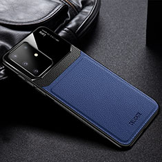 Funda Silicona Goma de Cuero Carcasa FL1 para Samsung Galaxy M60s Azul