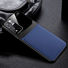 Funda Silicona Goma de Cuero Carcasa FL1 para Xiaomi Poco X4 NFC Azul