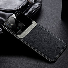 Funda Silicona Goma de Cuero Carcasa FL1 para Xiaomi Redmi 10C 4G Negro