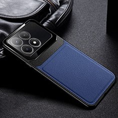 Funda Silicona Goma de Cuero Carcasa FL1 para Xiaomi Redmi K70E 5G Azul
