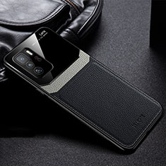 Funda Silicona Goma de Cuero Carcasa FL1 para Xiaomi Redmi Note 10 Pro 5G Negro