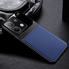 Funda Silicona Goma de Cuero Carcasa FL1 para Xiaomi Redmi Note 13 5G Azul