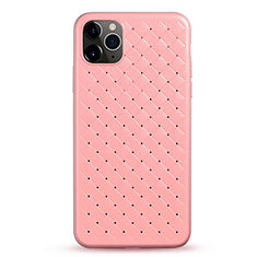 Funda Silicona Goma de Cuero Carcasa G01 para Apple iPhone 11 Pro Max Rosa