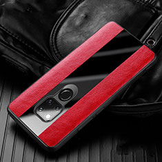 Funda Silicona Goma de Cuero Carcasa H01 para Huawei Mate 20 X 5G Rojo