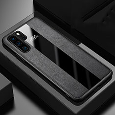 Funda Silicona Goma de Cuero Carcasa H01 para Huawei P30 Pro New Edition Negro