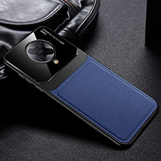 Funda Silicona Goma de Cuero Carcasa H01 para Xiaomi Redmi K30 Pro 5G Azul