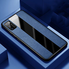 Funda Silicona Goma de Cuero Carcasa H02 para Huawei Honor V30 5G Azul