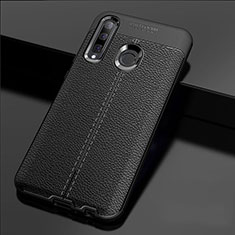 Funda Silicona Goma de Cuero Carcasa H02 para Huawei P Smart+ Plus (2019) Negro