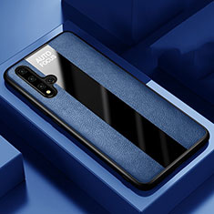 Funda Silicona Goma de Cuero Carcasa H03 para Huawei Honor 20S Azul