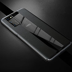 Funda Silicona Goma de Cuero Carcasa H03 para Huawei Honor V30 5G Negro