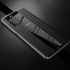 Funda Silicona Goma de Cuero Carcasa H03 para Huawei Honor V30 Pro 5G Negro