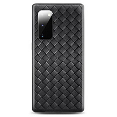Funda Silicona Goma de Cuero Carcasa H03 para Samsung Galaxy S20 Negro
