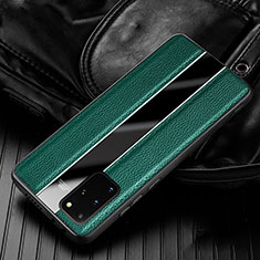 Funda Silicona Goma de Cuero Carcasa H03 para Samsung Galaxy S20 Plus 5G Verde