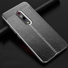 Funda Silicona Goma de Cuero Carcasa H03 para Xiaomi Mi 9T Gris