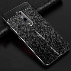 Funda Silicona Goma de Cuero Carcasa H03 para Xiaomi Redmi K20 Pro Negro