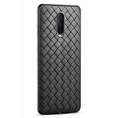 Funda Silicona Goma de Cuero Carcasa H04 para Oppo RX17 Pro Negro