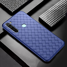 Funda Silicona Goma de Cuero Carcasa H04 para Xiaomi Redmi Note 8 (2021) Azul