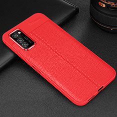 Funda Silicona Goma de Cuero Carcasa H05 para Huawei Honor View 30 Pro 5G Rojo