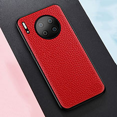 Funda Silicona Goma de Cuero Carcasa H05 para Huawei Mate 30E Pro 5G Rojo