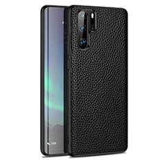 Funda Silicona Goma de Cuero Carcasa H05 para Huawei P30 Pro New Edition Negro