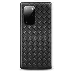 Funda Silicona Goma de Cuero Carcasa H05 para Samsung Galaxy S20 Plus 5G Negro