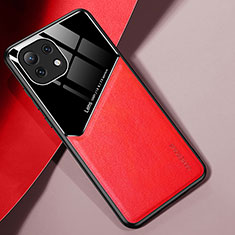 Funda Silicona Goma de Cuero Carcasa H05 para Xiaomi Mi 11 Lite 5G Rojo