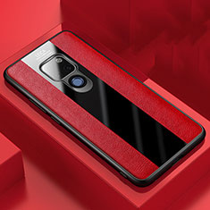 Funda Silicona Goma de Cuero Carcasa H06 para Huawei Mate 20 X 5G Rojo