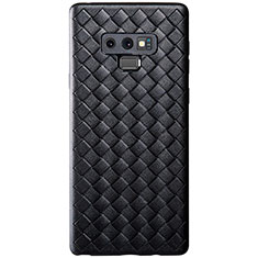 Funda Silicona Goma de Cuero Carcasa L01 para Samsung Galaxy Note 9 Negro