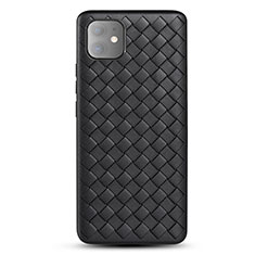 Funda Silicona Goma de Cuero Carcasa para Apple iPhone 11 Negro