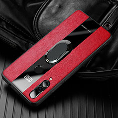 Funda Silicona Goma de Cuero Carcasa para Huawei Enjoy 9s Rojo