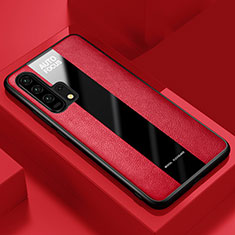 Funda Silicona Goma de Cuero Carcasa para Huawei Honor 20 Pro Rojo