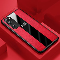 Funda Silicona Goma de Cuero Carcasa para Huawei Honor 30 Lite 5G Rojo