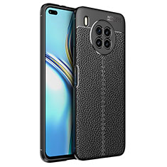 Funda Silicona Goma de Cuero Carcasa para Huawei Honor 50 Lite Negro