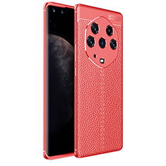 Funda Silicona Goma de Cuero Carcasa para Huawei Honor Magic3 Pro+ Plus 5G Rojo